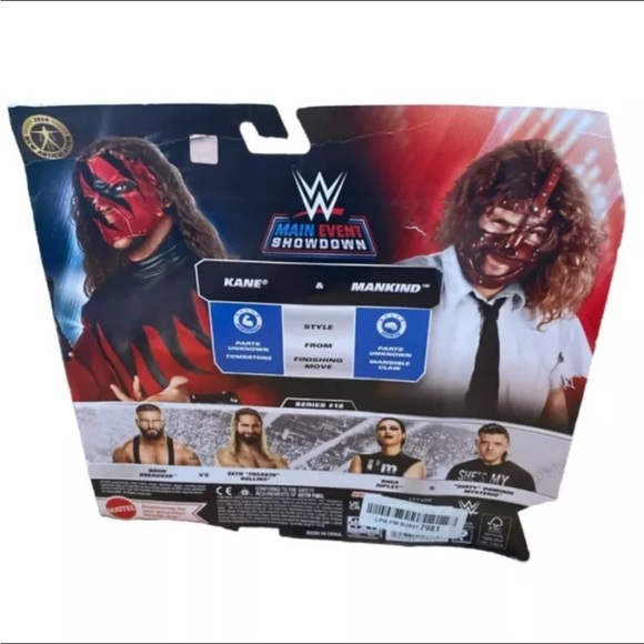 WWE Kane Vs Mankind 2 Pack 6" Mattel Wrestling Action Figure New In Box [A2] - Picture 7 of 7